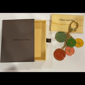 Louis Vuitton bag charm /key chain with box and dust cover